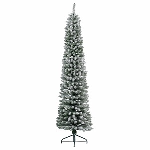 7FT Snowy Pencil Pine Kaemingk Everlands Christmas Tree | AT54